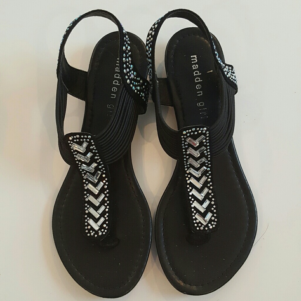 Madden girl black gladiator sandals